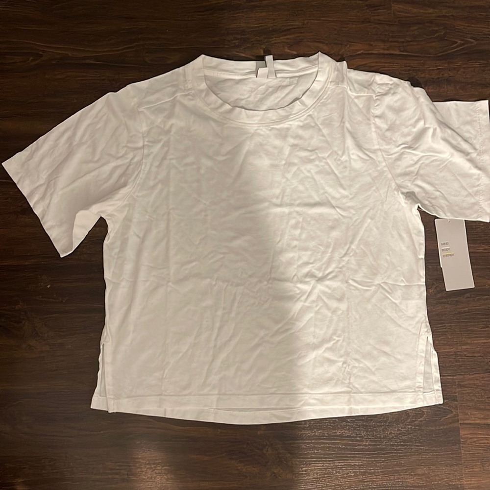 White crop top.